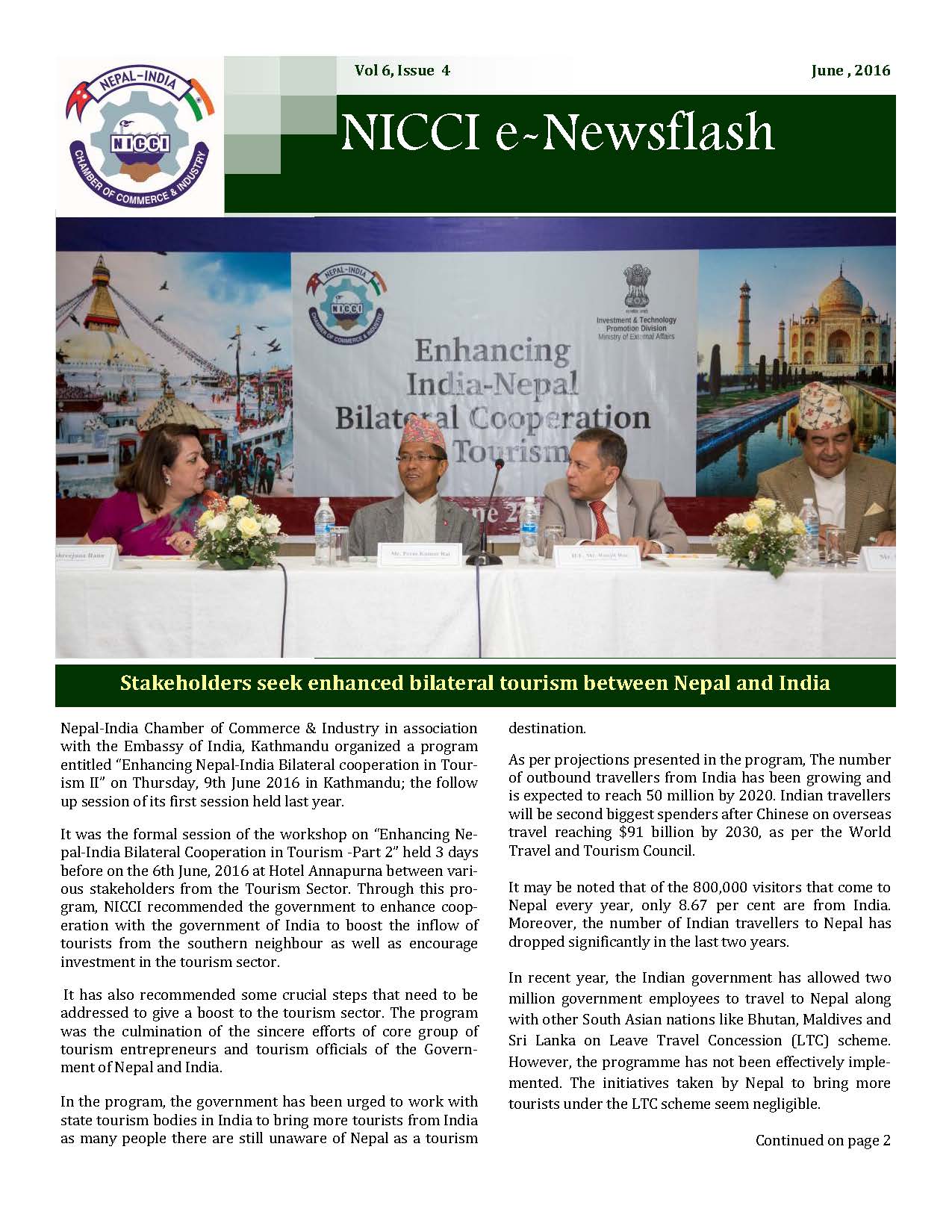 NICCI E-News Flash, June Issue