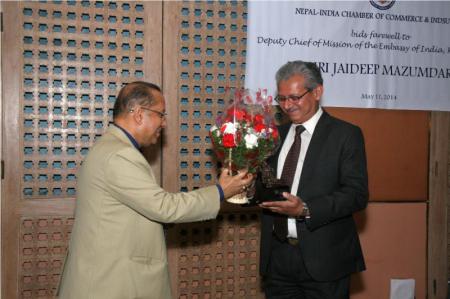 Farewell to Mr. Jaideep Mazumdar, DCM, EoI, Kathmandu on Sunday 11th May 2014