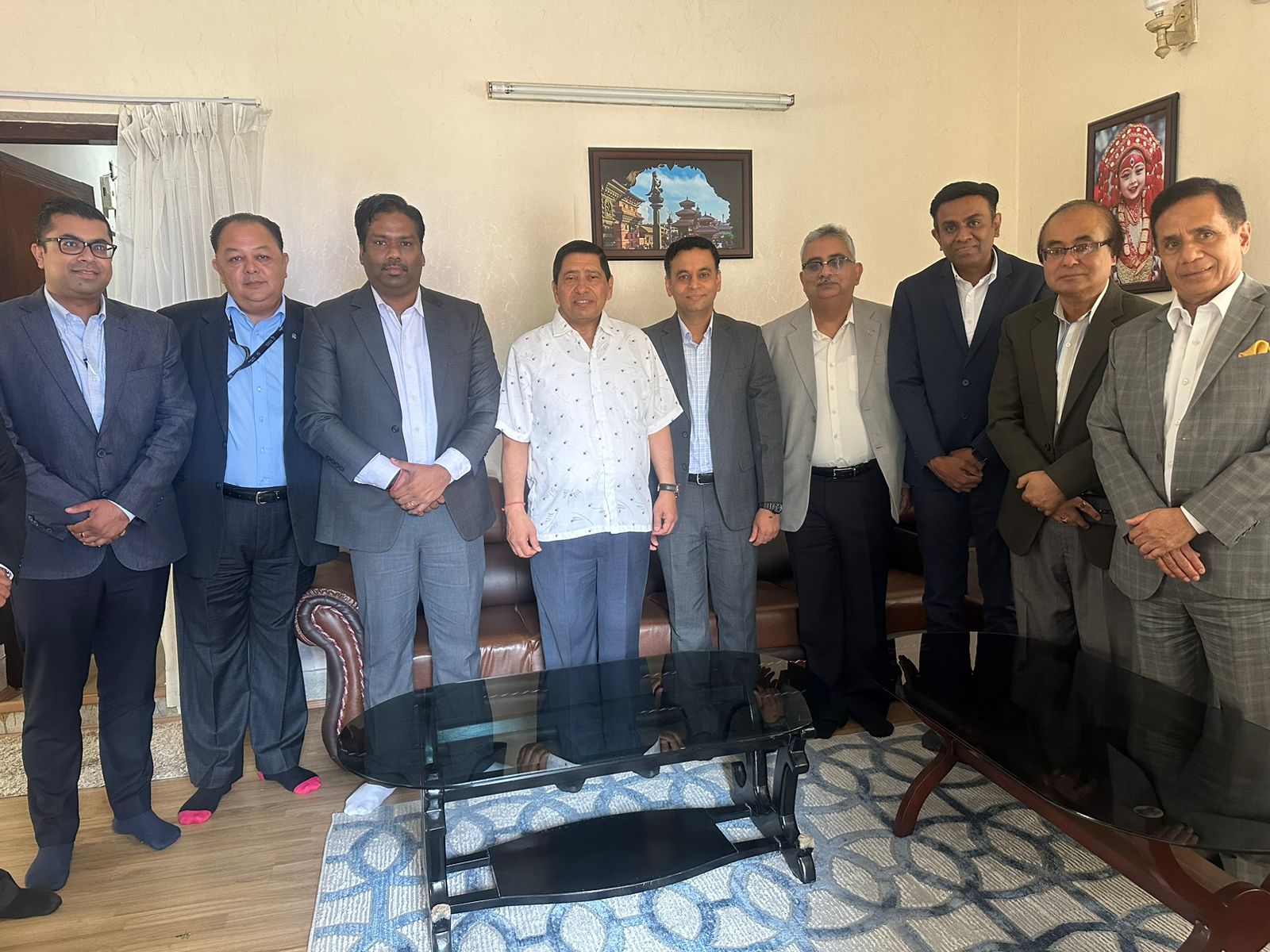 Deputy PM Narayan Kazi Shrestha Hosts Breakfast Meeting with
Indian Multinational Companies in Nepal 
