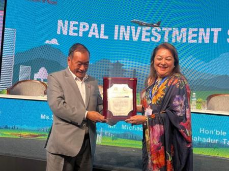 NICCI proudly represented by President Mrs. Shreejana Rana and VP Mr. Harkirat Singh Bedi at the Nepal Investment Summit 2024!