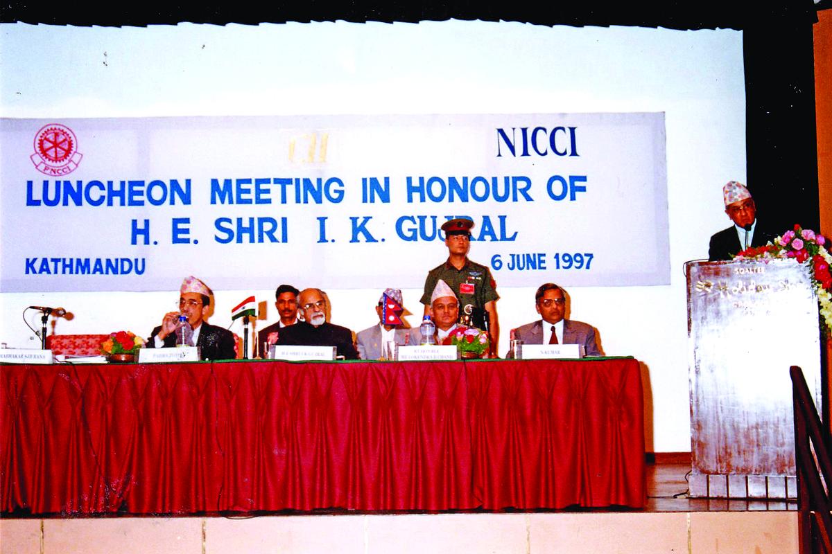 Interaction with His Excellency Indian PM Mr. Inder Kumar Gujral